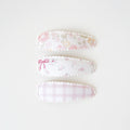 Angelique Hair Clip Set | Ribbon Bloom