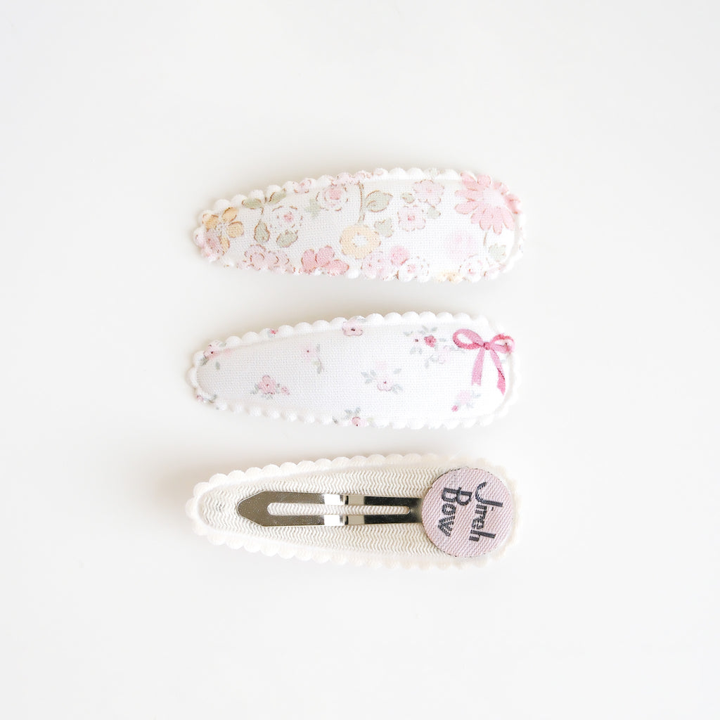 Angelique Hair Clip Set | Ribbon Bloom