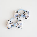 Mini Bow Fabric Hair Ties | Bluebell Sprig